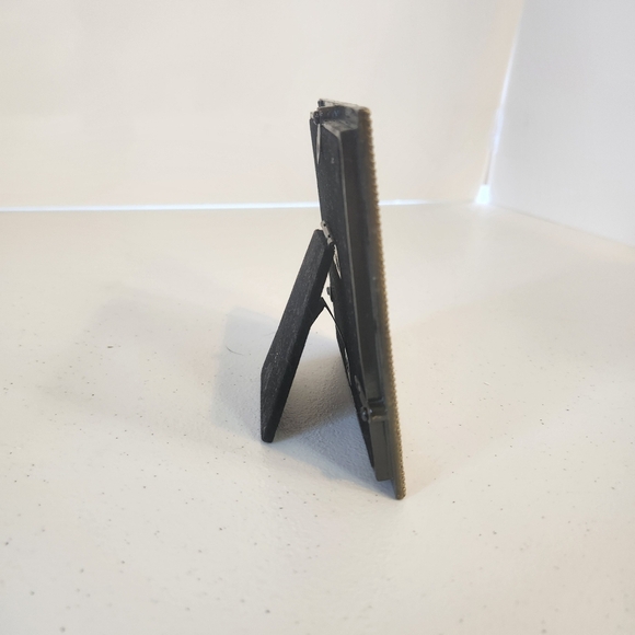 Enamel Butterfly Square Photo Pixture Frame Green Enamel Butterflies 3x3" - Picture 2 of 5